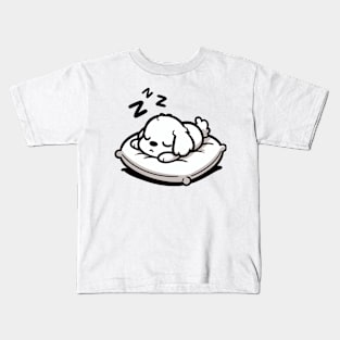 Dog Sleeping Kids T-Shirt